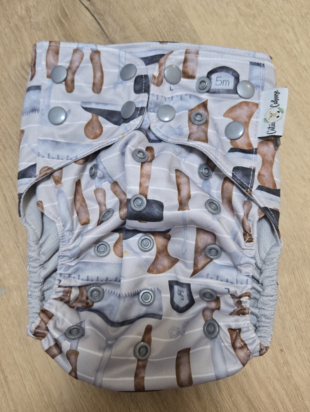 Cutie Caboose One Size Pocket Cloth Diaper Tool Print